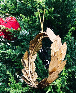 Metal Laurel Wreath Decoration