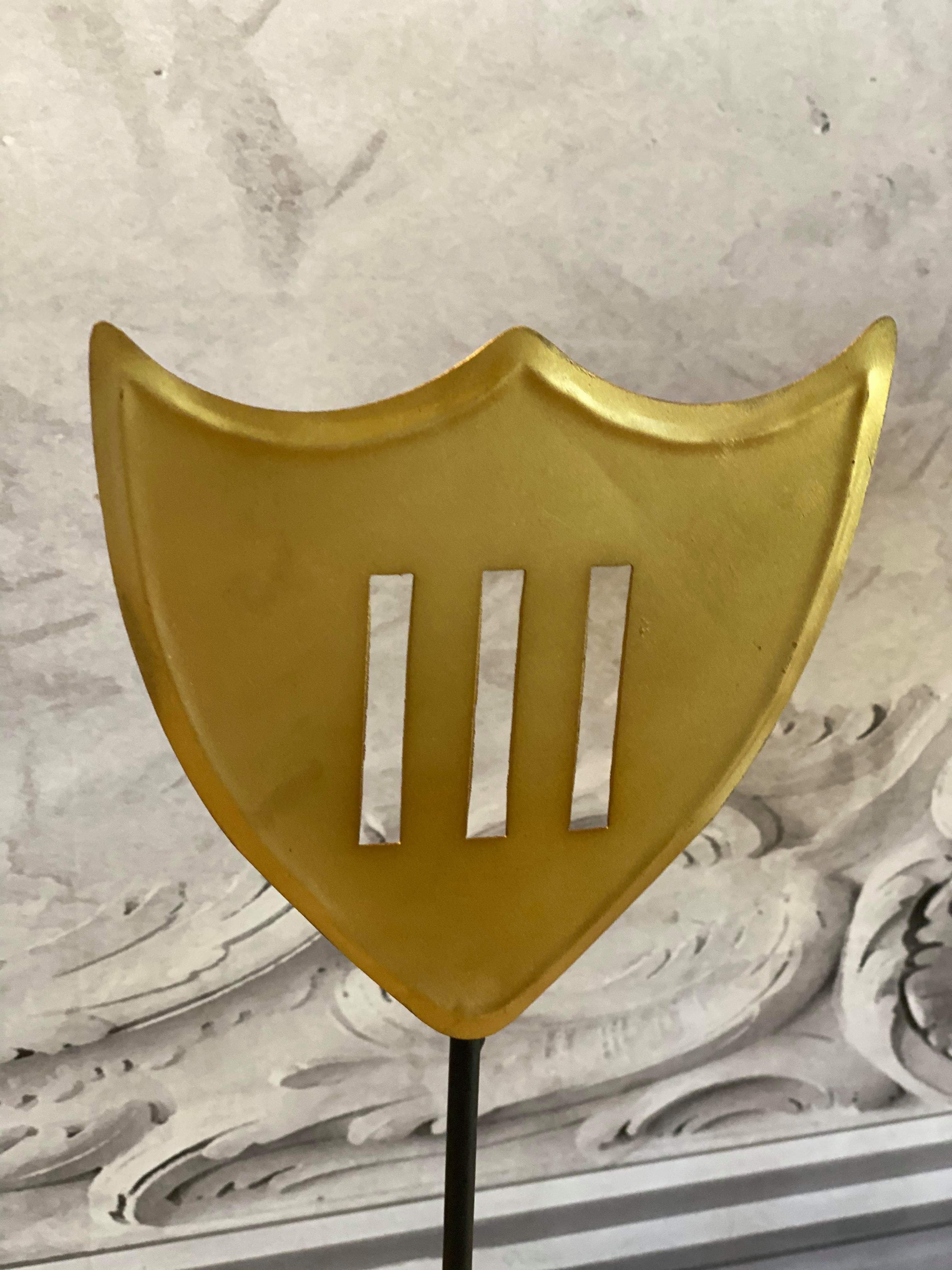 Roman Numeral Shield on Stand - 3 Sizes