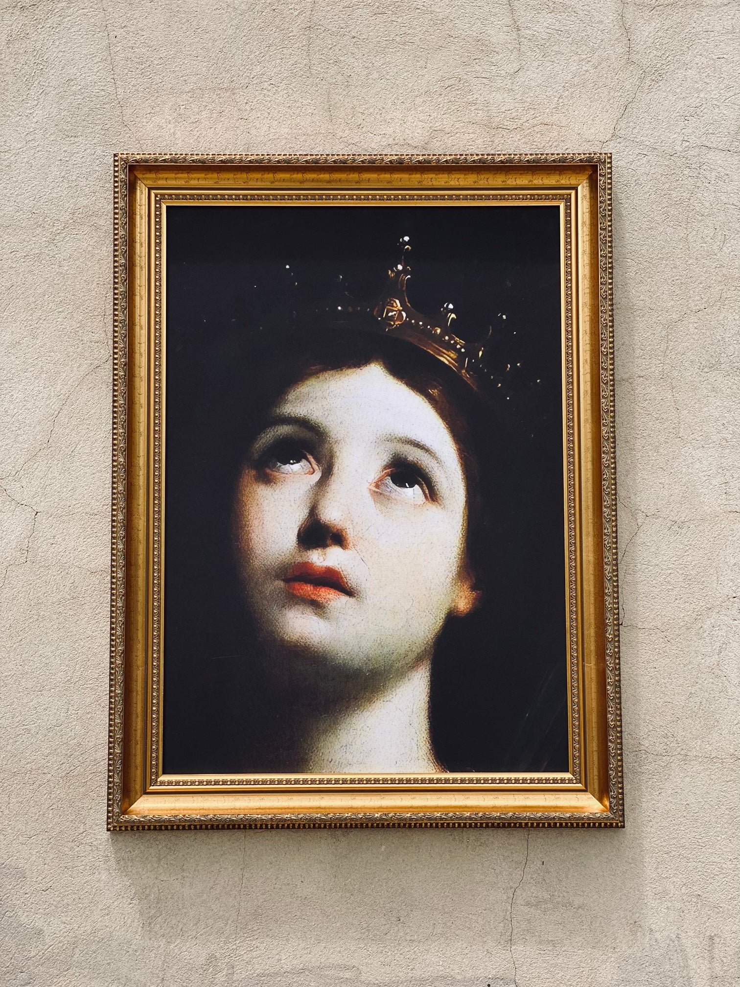 Crowned Victorian Gilt Framed Artwork