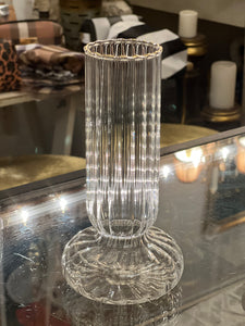 Gold Rim Glass Bud Vase - Various