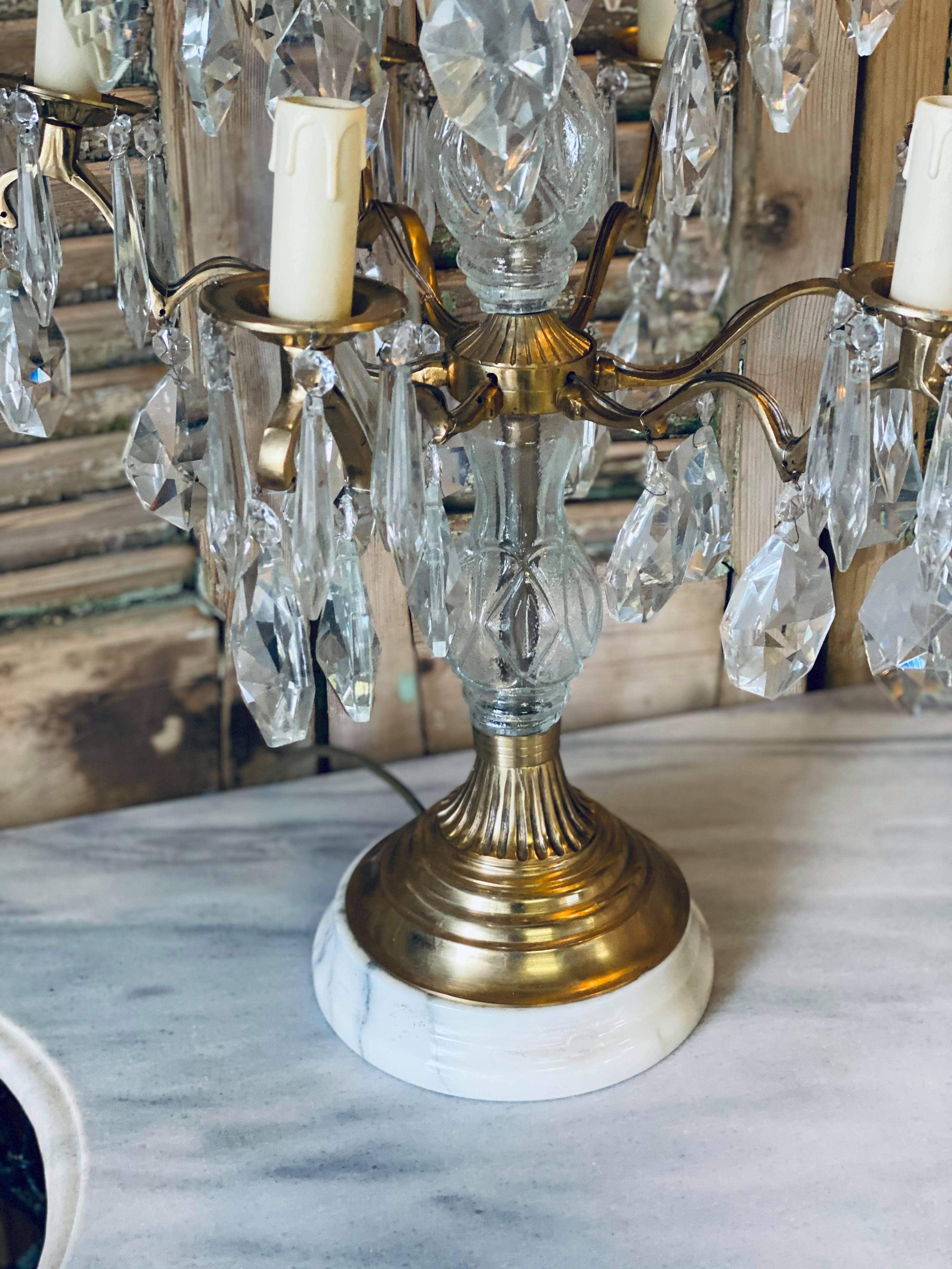 12 Arm Chandelier Table Lamp
