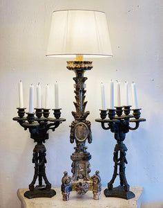 Tall French Vintage Lamp