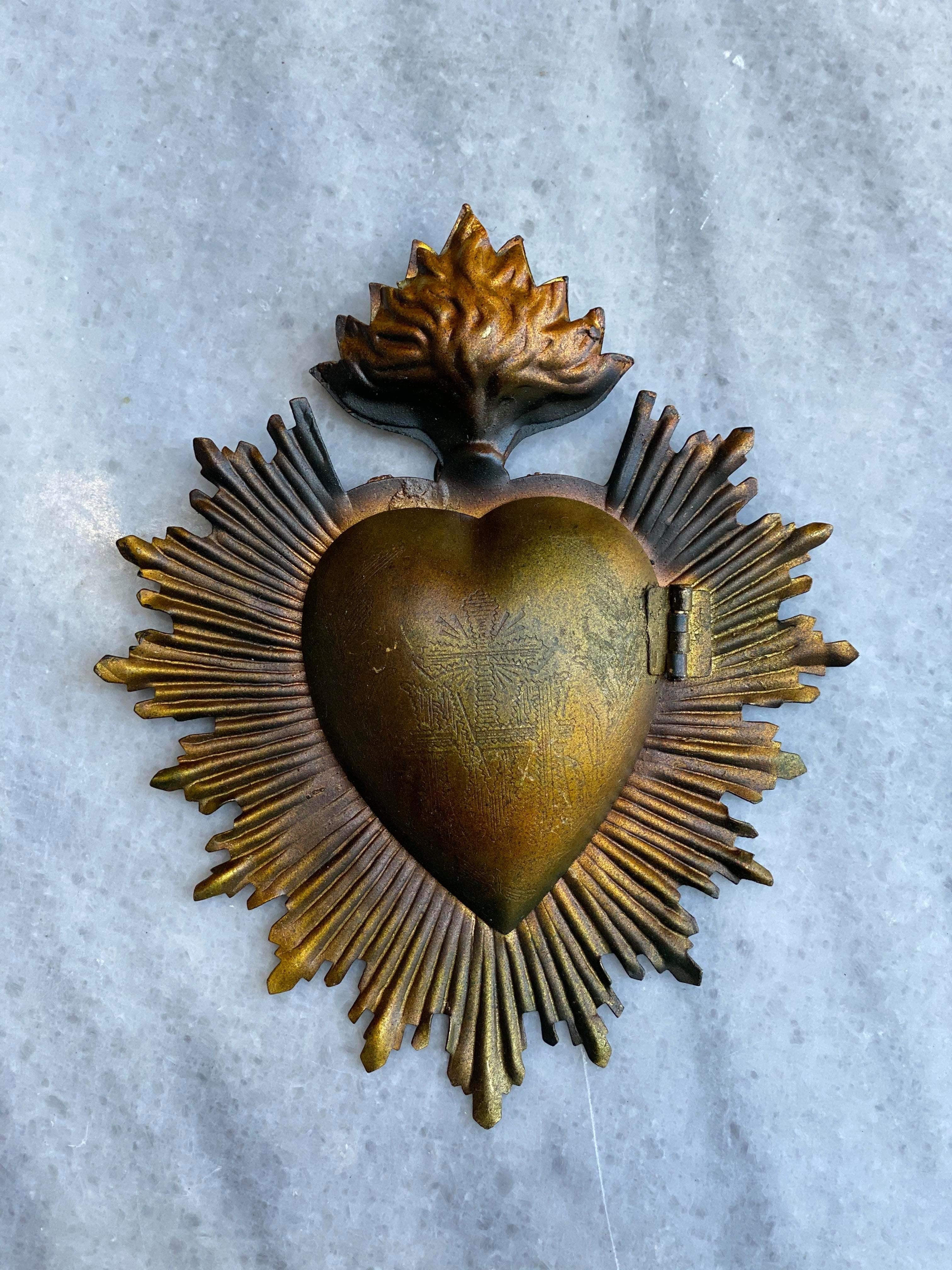 Brass Sacred Heart Compartment