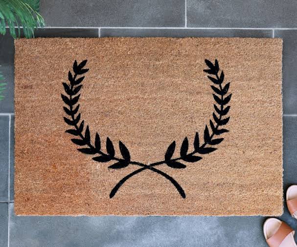 French Style Wreath Doormat